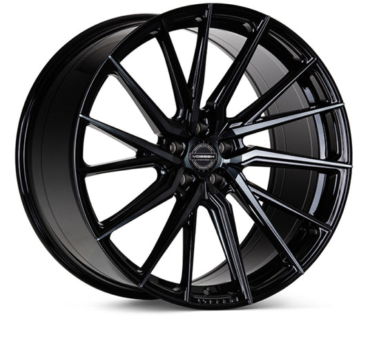 Vossen HF-4T 22x9 / 5x114.3 / ET32 / Flat Face / 73.1 - Double Tinted - Gloss Black - Right