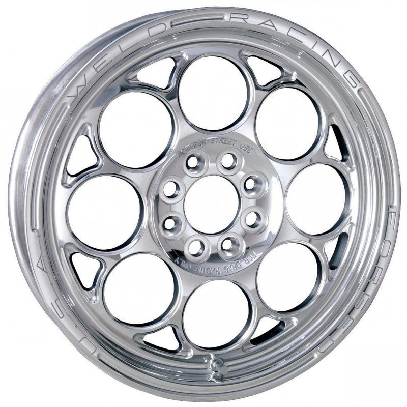 Weld Magnum Import 3-Piece 13x9.0 / 4x100mm BP / 5in. BS Polished Wheel - Non-Beadlock