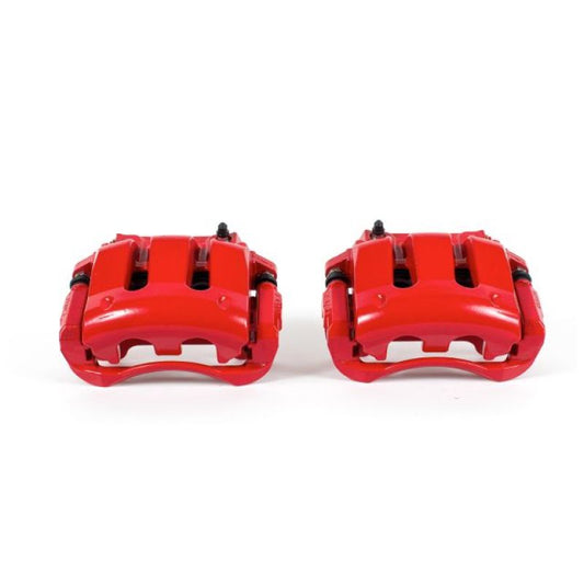 Power Stop 11-14 Ford Mustang Front Red Calipers w/Brackets - Pair