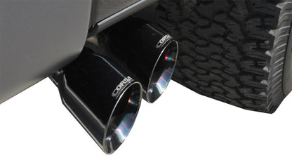 Corsa 11-14 Ford F-150 Raptor 6.2L V8 133in Wheelbase Black Xtreme Cat-Back Exhaust