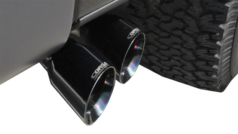 Corsa 10-10 Ford F-150 Raptor 5.4L V8 Black Sport Cat-Back Exhaust