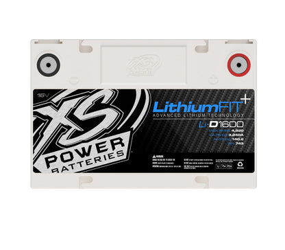 Baterías XS Power Baterías de litio Racing de 16 V - Adaptadores de espárrago/pernos de terminal incluidos 4320 amperios máximos