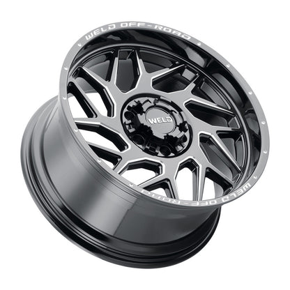 Weld Off-Road W117 20X10 Fulcrum 6X135 6X139.7 ET-18 BS4.75 Negro Brillo MIL 106.1