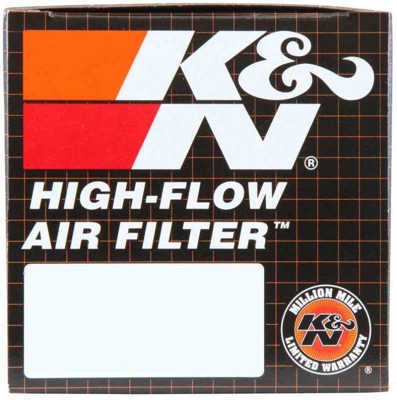 K&N Universal Rubber Filter 2.125in Flange ID 3.5in Base OD 3.5in Top OD 5in Height