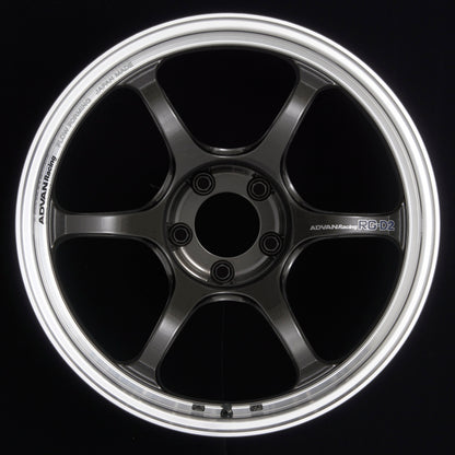 Advan RG-D2 18x9.5 +45 5-114.3 Mecanizado y rueda negra plomizo