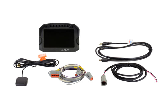 Pantalla de tablero digital de carbono AEM CD-5G con GPS interno de 10 Hz y antena