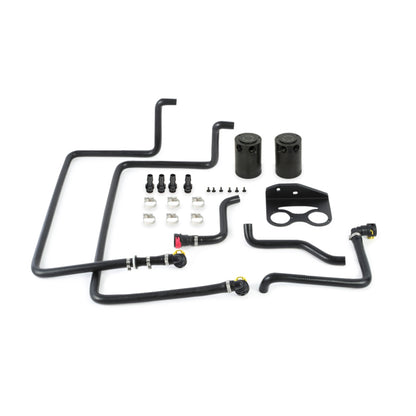 Mishimoto 15-16 Ford F-150 EcoBoost 3.5L Kit de lata de captura de aceite con deflectores - Negro