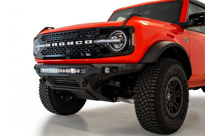 Addictive Desert Designs 2021+ Ford Bronco Stealth Fighter Parachoques delantero con soporte de cabrestante