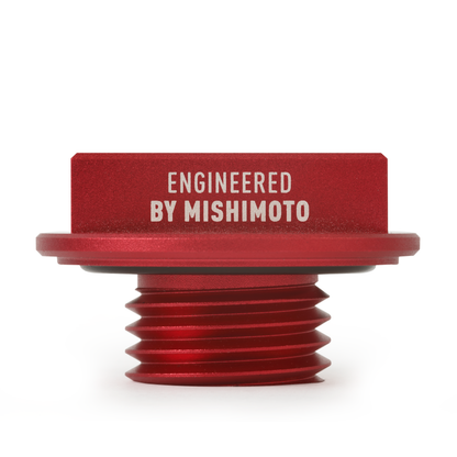 Mishimoto 87-01 Ford Mustang Hoonigan Tapón de llenado de aceite - Rojo