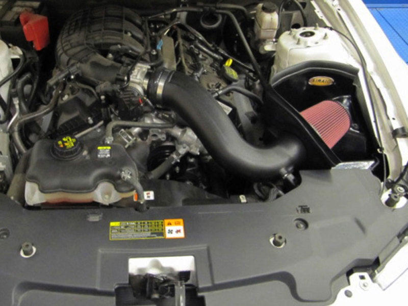 Airaid 11-14 Ford Mustang 3.7L V6 MXP Sistema de admisión con tubo (medio seco/rojo)