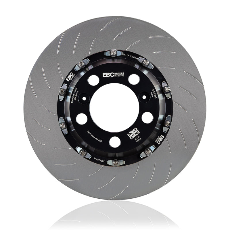 EBC Racing 2015+ Ford Mustang 5.0L (6th Gen) 2 Piece Floating Conversion SG Racing Front Rotors
