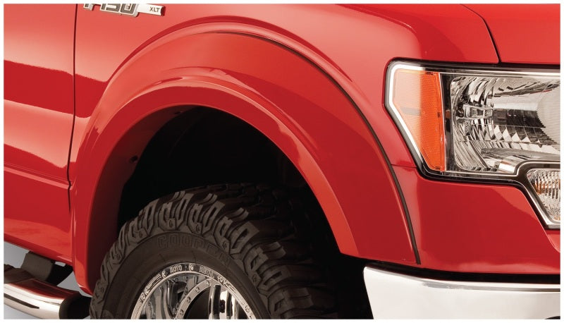 Bushwacker 09-14 Ford F-150 Styleside Extend-A-Fender estilo bengalas 4 piezas 67.0/78.8/97.4 pulgadas cama - negro