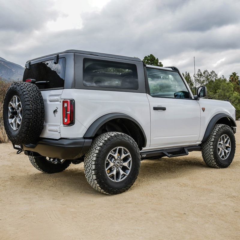 Westin/HDX 2021+ Ford Bronco (2 puertas) Barras de escalón Drop Nerf - Negro texturizado