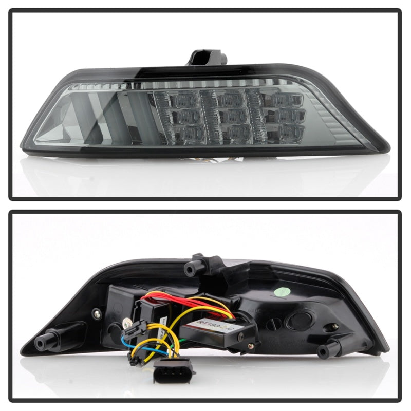 Spyder 15-16 Ford Mustang LED DRL - Humo (CBL-YD-FM15-LED-SM)