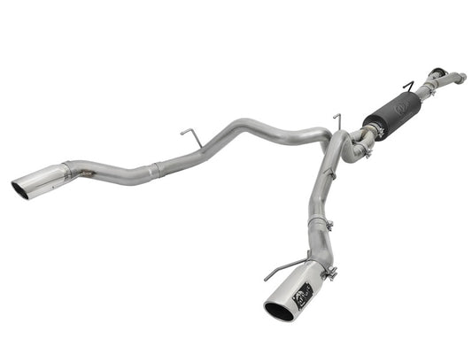 aFe MACHForce-XP 3in to 3-1/2in 304 SS Cat-Back Exhaust w/Polished Tips 17-18 Ford F-150 Raptor 3.5L