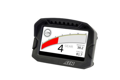 Pantalla de tablero digital con registro de carbono AEM CD-5LG con GPS interno de 10 Hz y antena