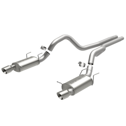 MagnaFlow 13 Ford Mustang Dual Split Rear Exit Stainless Cat Back Performance Exhaust (Street)