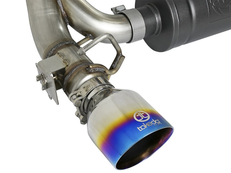 aFe Takeda 3in 304 SS Cat-Back Exhaust System w/ Blue Flame Tip 16-18 Ford Focus RS I4-2.3L (t)