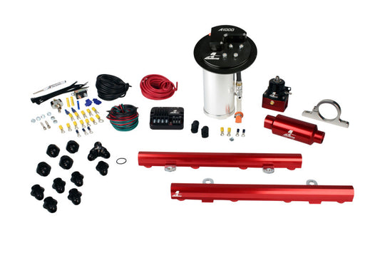 Aeromotive 10-17 Mustang GT Stealth A100 Street Sistema de bomba de combustible con rieles de combustible