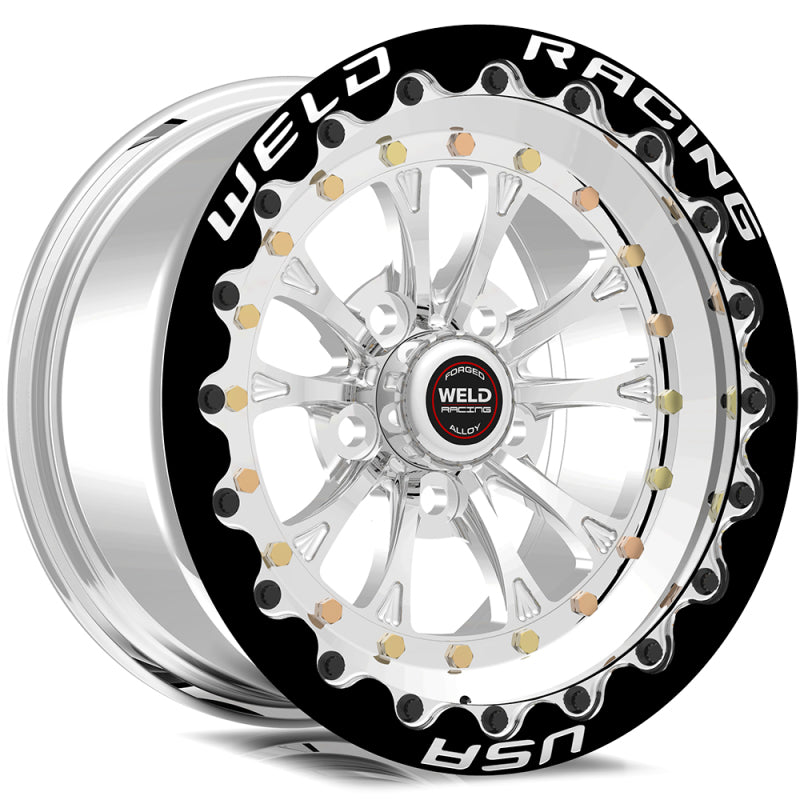 Soldadura Magnum III 15x10 / 5x4.75 BP / 7.5in. Rueda BS negra - Black Single Beadlock MT