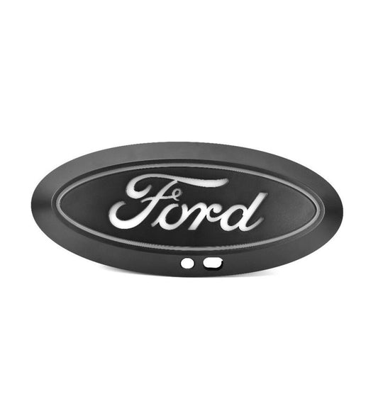 Putco 21-22 Ford F-150 Emblema LED frontal Luminix Ford - con recorte de cámara