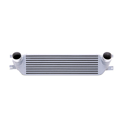 Mishimoto 2015 Ford Mustang EcoBoost Performance Intercooler Kit - Tubos negros arrugados con núcleo plateado