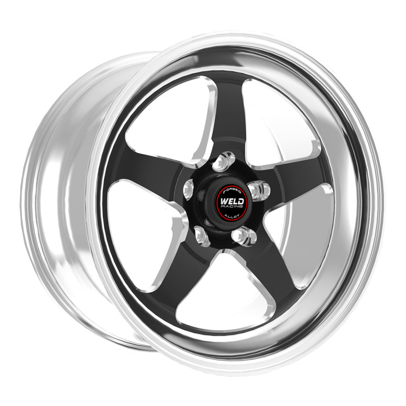 Soldar S71 17x8 / 5x4.5 BP / 5.8in. Rueda BS Black (almohadilla mediana) - Sin bloqueo de talón