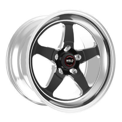 Soldar S71 18x10 / 5x4.5 BP / 7.7in. Rueda BS negra (almohadilla baja) - Sin bloqueo de talón