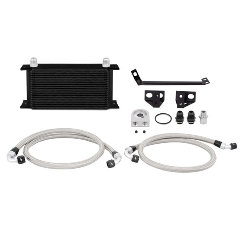 Kit de enfriador de aceite no termostático Mishimoto 15 Ford Mustang EcoBoost - Negro