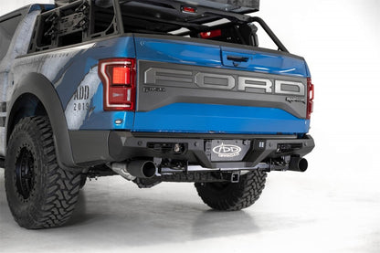 Addictive Desert Designs 17-20 Ford Raptor F-150 Bomber Parachoques trasero con recortes para sensor de respaldo