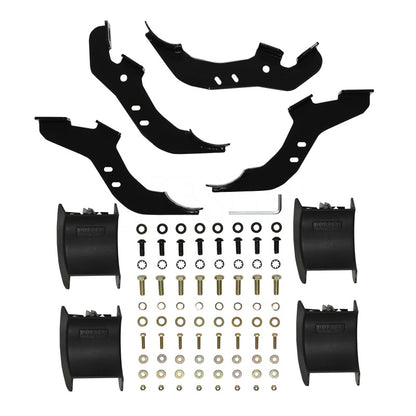 Westin 21-22 Ford Bronco (2 puertas) PRO TRAXX 4 barras ovaladas Nerf - Pulidas