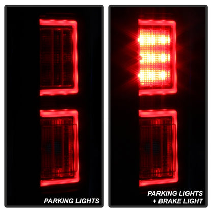 Spyder Ford F150 2015-2017 Barra de luces LED luces traseras - Negro ahumado ALT-YD-FF15015-LBLED-BSM