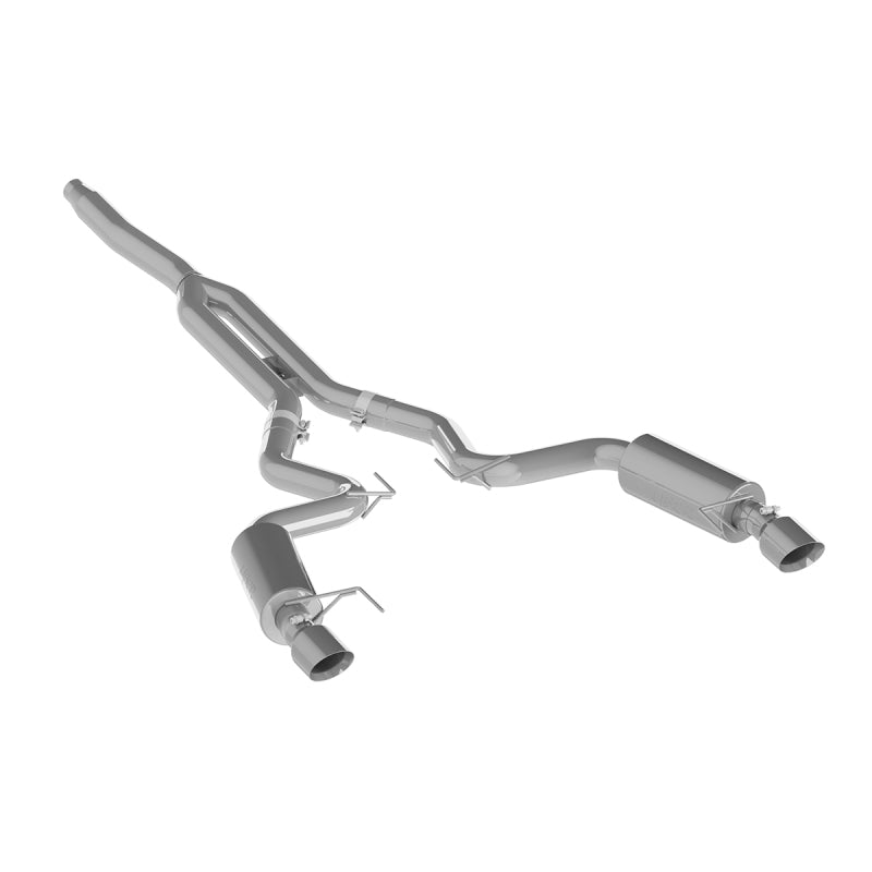 MBRP 15-23 Ford Mustang EcoBoost 2.3L T409 3in Cat Back Dual Split Rear Exit (Street Version)