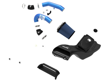 aFe 21-22 Ford F-150 Raptor V6-3.5L(tt) Momentum XP Cold Air Intake System - Blue w/ Pro 5R Filter