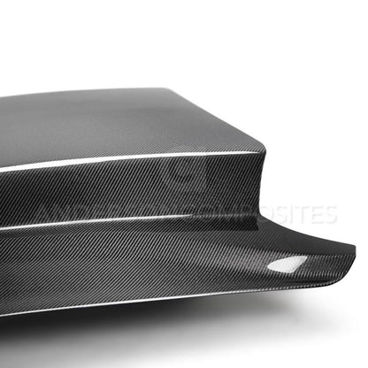 Anderson Composites 2018 Ford Mustang Double Sided Type-CJ 4in Carbon Fiber Cowl Hood