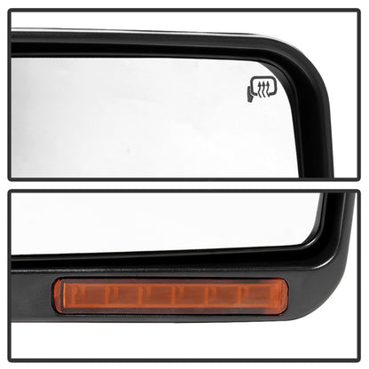xTune 07-14 Ford F-150 Heated Amber Seq LED Signal OEM Pwr Mirrors (Pair) (MIR-03FF07-G2-PW-RAM-SET)