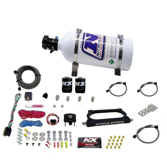 Nitrous Express 07-14 Ford Mustang GT500 Kit de placa nitrosa (50-250HP) con botella de 5 lb