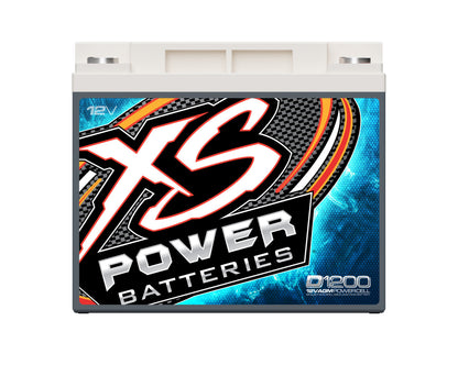 XS Power Batteries 12V AGM D Series Batteries - M6 Terminal Bolts Included 2600 Max Amps