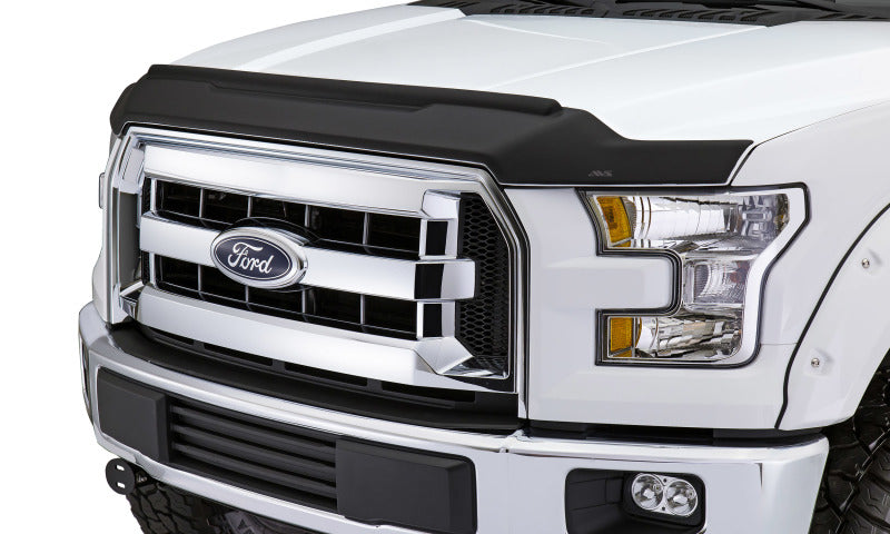 AVS 17-18 Ford F-150 Raptor Aeroskin II Textured Low Profile Hood Shield - Black