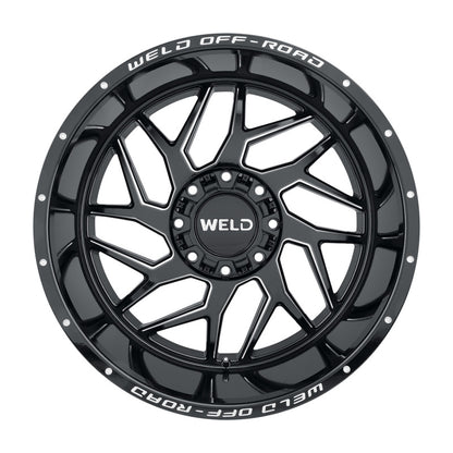 Weld Off-Road W117 22X10 Fulcrum 6X135 6X139.7 ET-18 BS4.75 Negro Brillante MIL 106.1