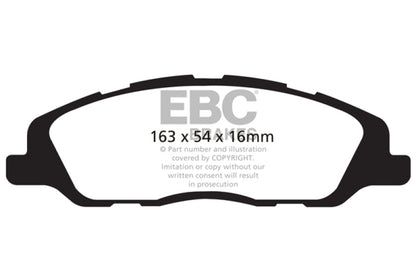 EBC 13-14 Ford Mustang 3.7 (A/T+Performance Pkg) Pastillas de freno delanteras Redstuff