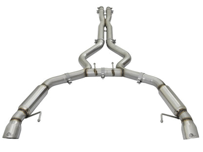 aFe MACHForce XP 3in Aggressive Toned Cat-Back Exhausts w/ Polished Tips 15-17 Ford Mustang V6/V8