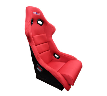 Asiento envolvente NRG FRP (tela roja) - Grande