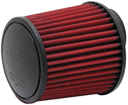 Filtro de aire AEM Dryflow cónico de 5,5 pulgadas de diámetro exterior de base x 4,75 pulgadas de diámetro exterior superior x 5 pulgadas de altura