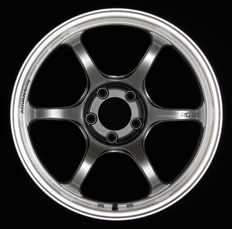 Advan RG-D2 18x9.5 +22 5-114.3 Rueda Hyper Black para mecanizado y carreras