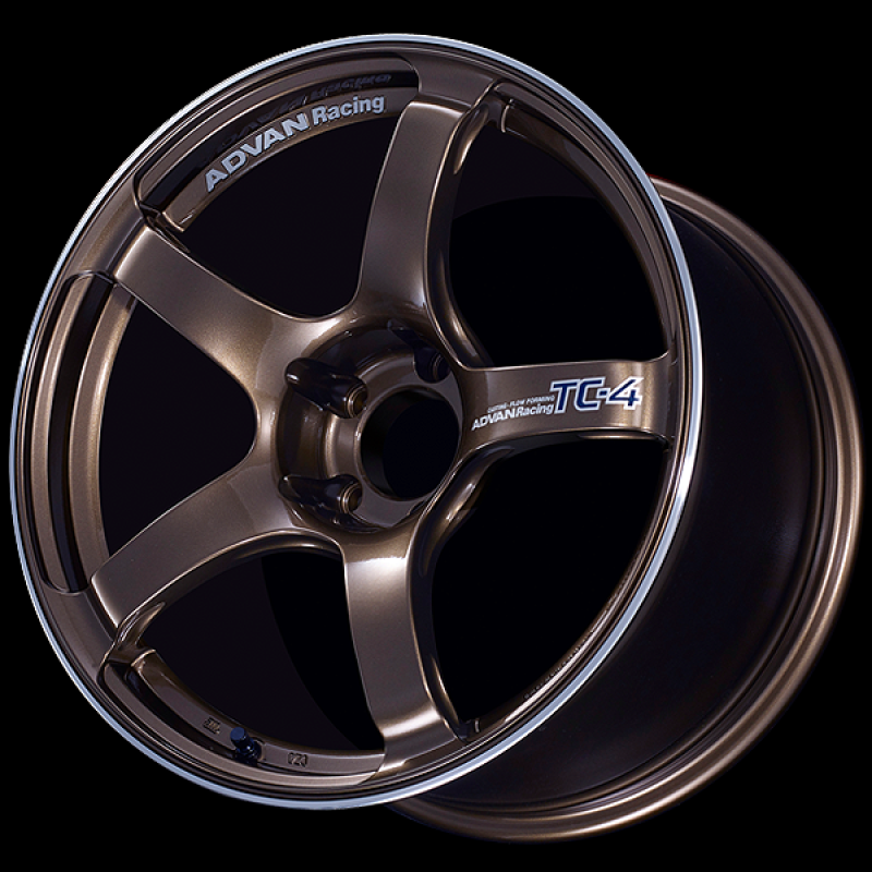 Rueda Advan TC4 17x8.5 +50 5x114.3 Racing Umber Bronce y Aro