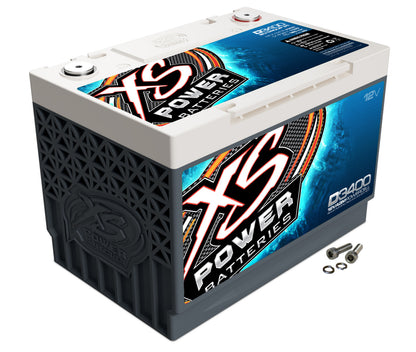 XS Power Batteries 12V AGM D Series Batteries - M6 Terminal Bolts Included 3300 Max Amps