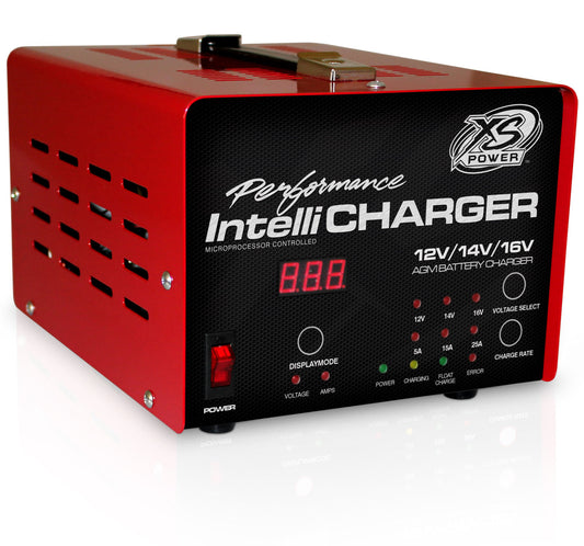 Baterías XS Power Batería IntelliCharger de 12/16 V, 5 A, 15 A, 25 A