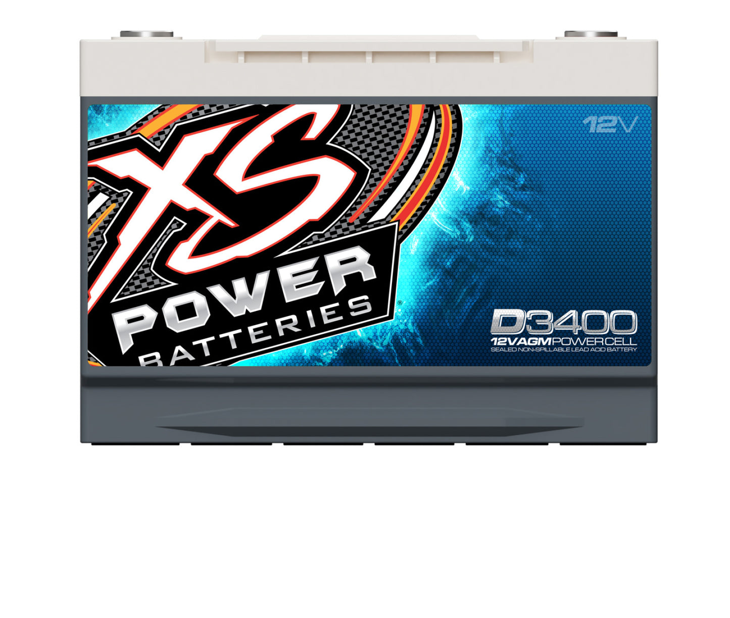 XS Power Batteries 12V AGM D Series Batteries - M6 Terminal Bolts Included 3300 Max Amps