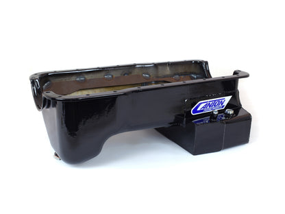 Canton 15-690BLK Bandeja de aceite para Ford 351W Fox Body Mustang Trasero T Sump Street Pan